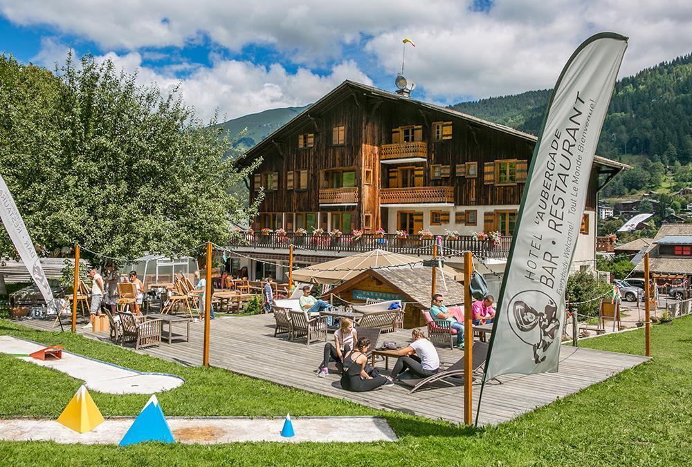 Hotel L'Aubergade モルジヌ エクステリア 写真